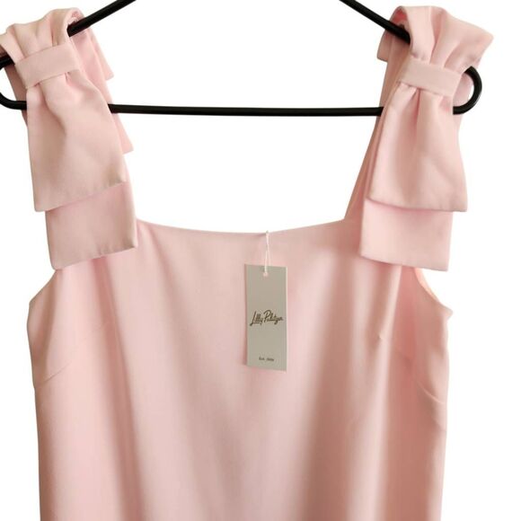 Lilly Pulitizer Bernice Maxi Dress 4 Pink Bows Formal Wedding - Picture 3 of 6